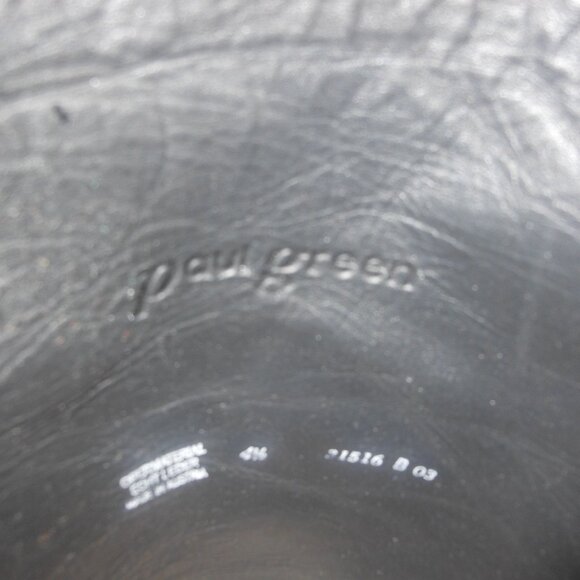 PAUL GREEN BLACK GENUINE SUEDE KNEE-HIGH BOOTS SIZE 4.5 (US SIZ3 7.5) MEDIUM - Picture 9 of 10